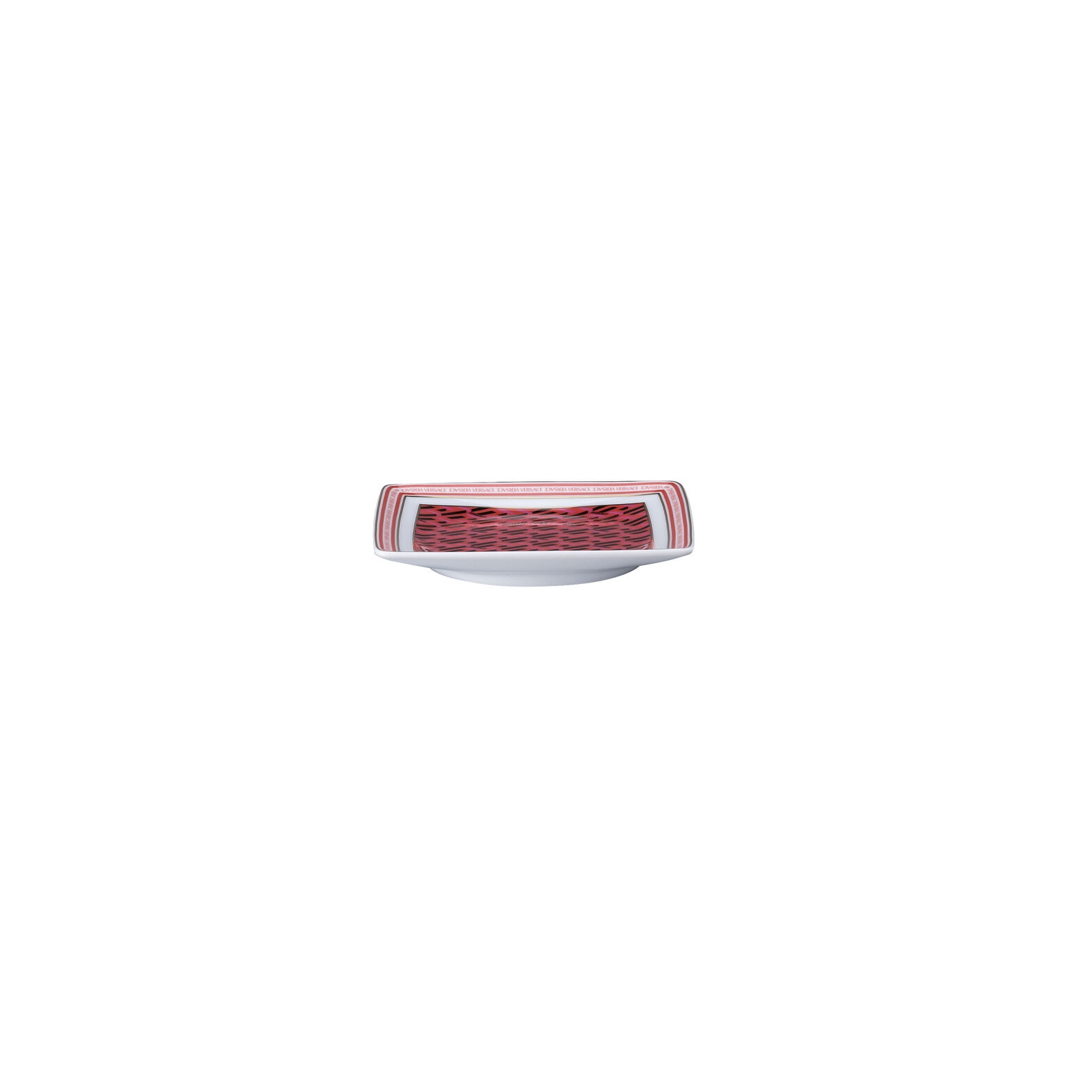 Imagen 2 de Bandeja cuadrada Greca Versace - Rojo 12 cm Rojo