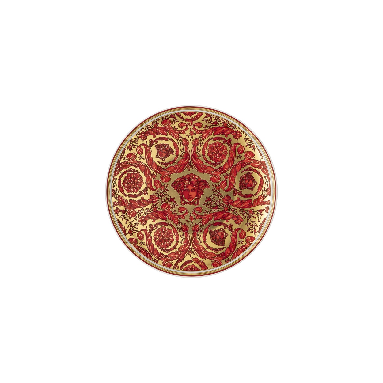 Imagen 0 de Plato para pan Medusa Garland Versace Rojo