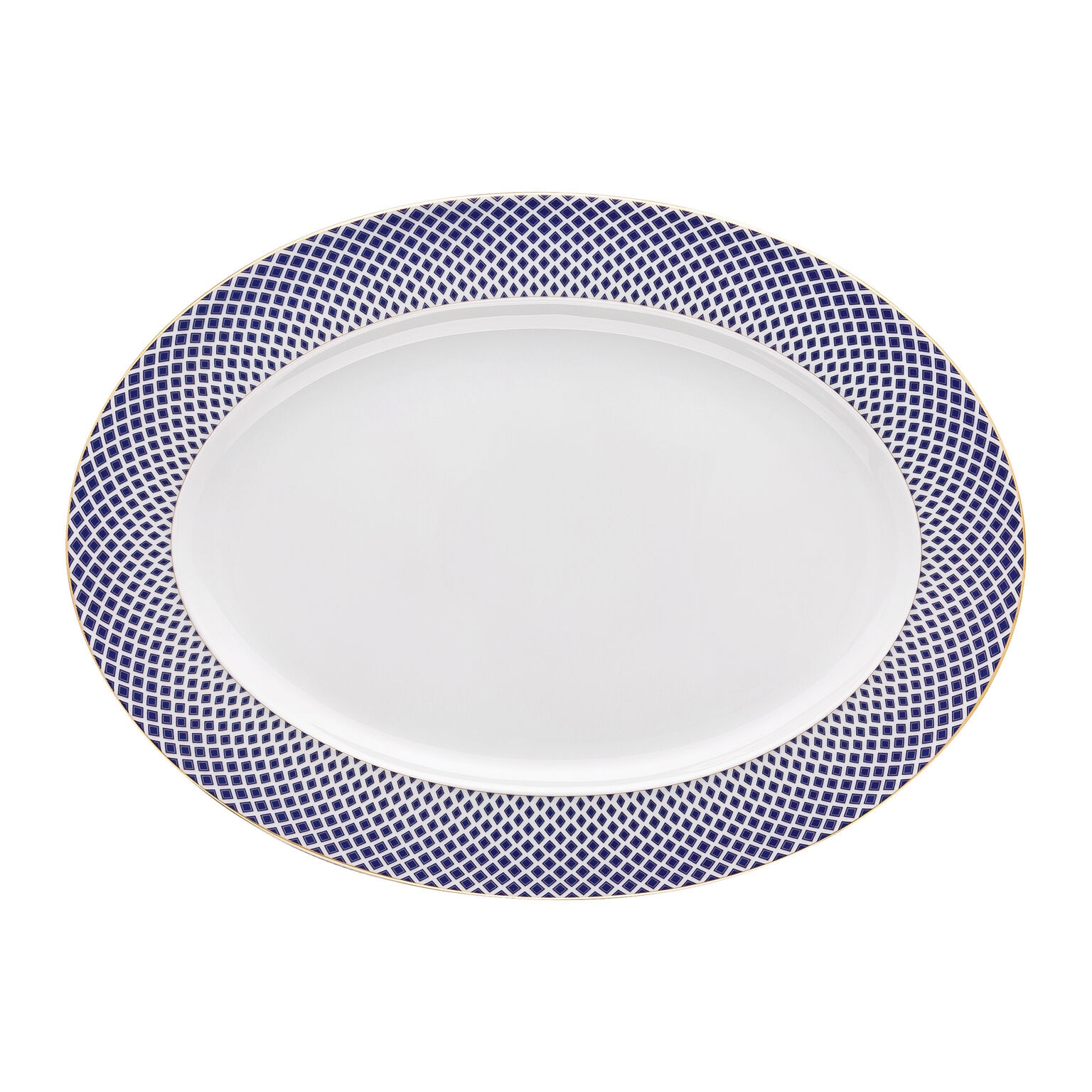 Imagen 1 de Fuente oval Francis Carreau Rosenthal - Azul 34 cm Azul
