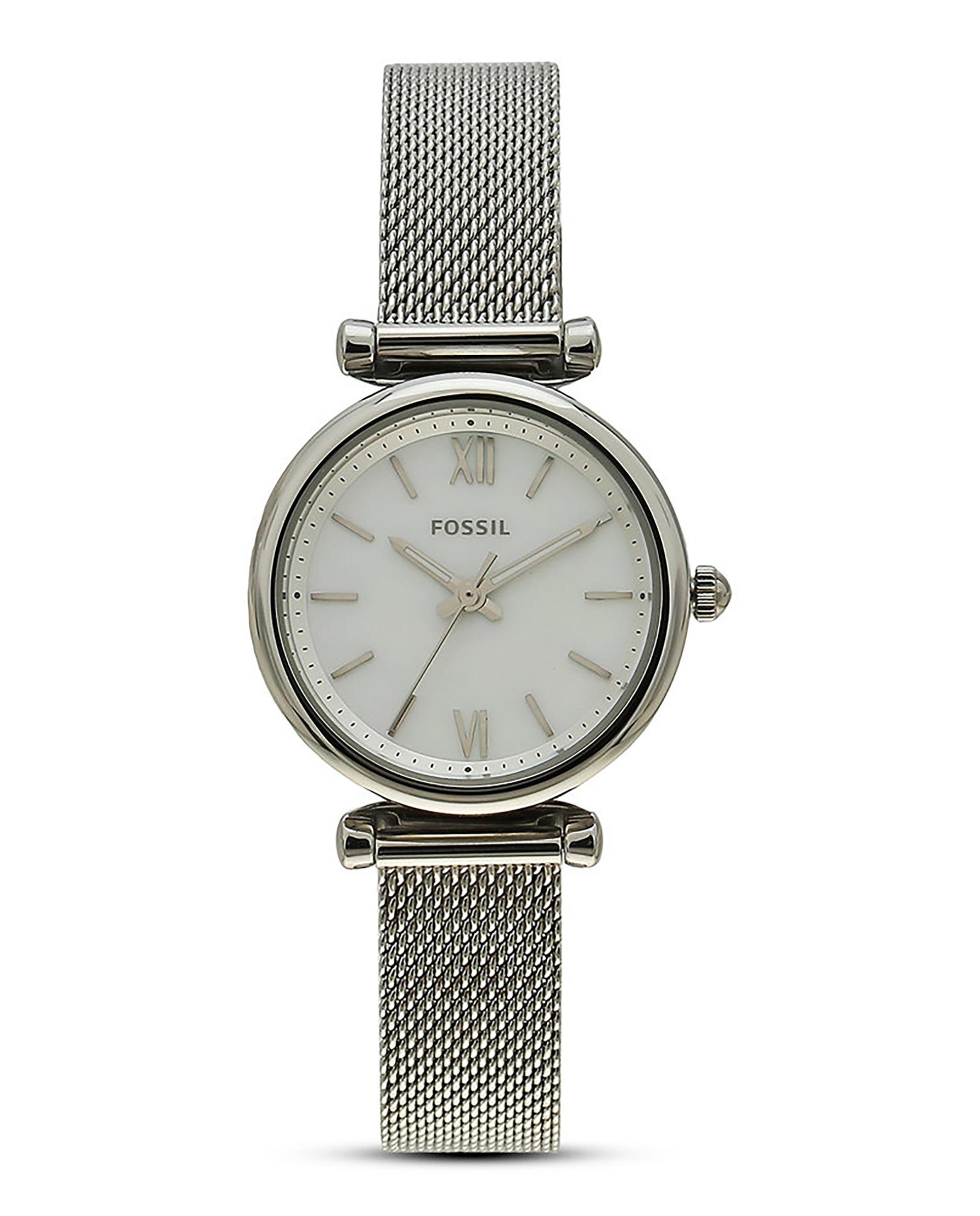 Reloj de mujer carlie mini es4432 de malla de acero - Fossil - Plateado Plateado-4