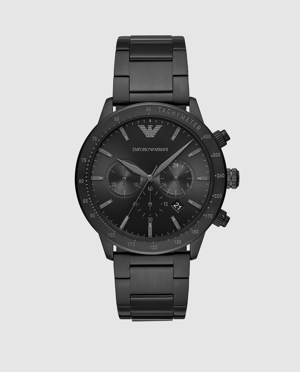 Reloj de hombre ar11242 de acero cierre de mariposa - Emporio Armani - Negro Negro-1