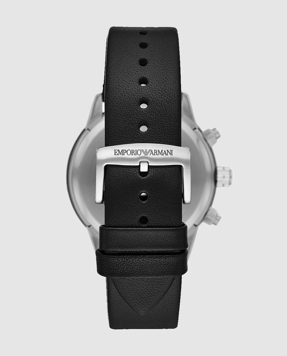 Reloj de hombre ar11243 de piel con cierre de hebilla - Emporio Armani - Negro Negro-2