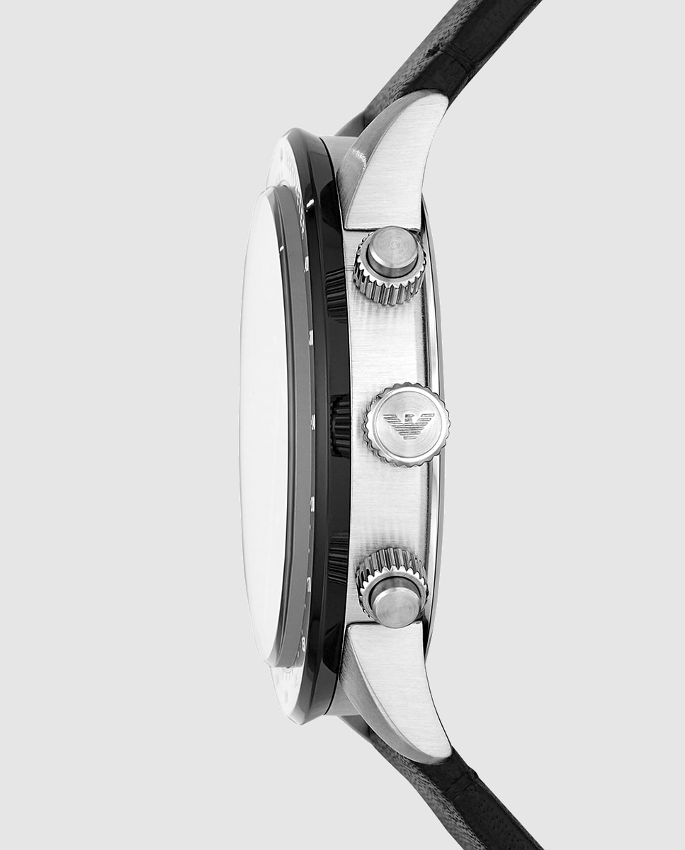 Reloj de hombre ar11243 de piel con cierre de hebilla - Emporio Armani - Negro Negro-3