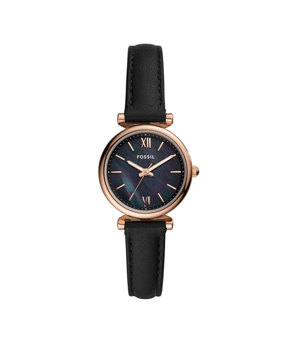 Reloj de mujer carlie mini es4700 de piel - Fossil - Negro Negro-1