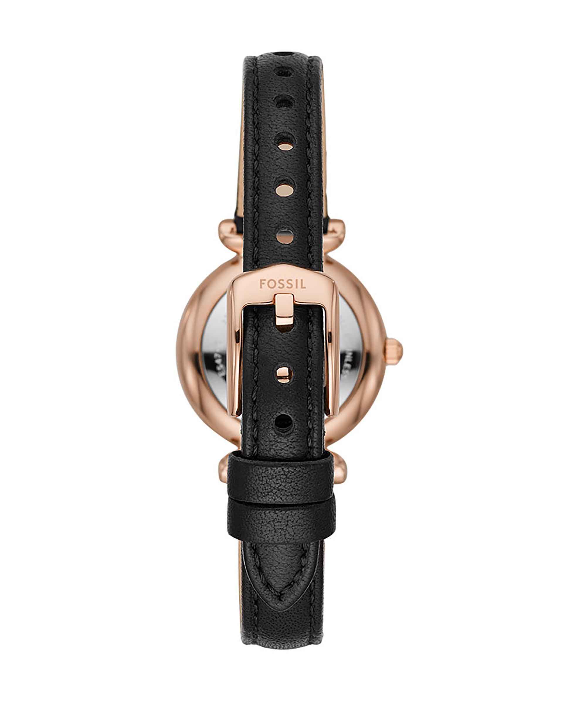 Reloj de mujer carlie mini es4700 de piel - Fossil - Negro Negro-2