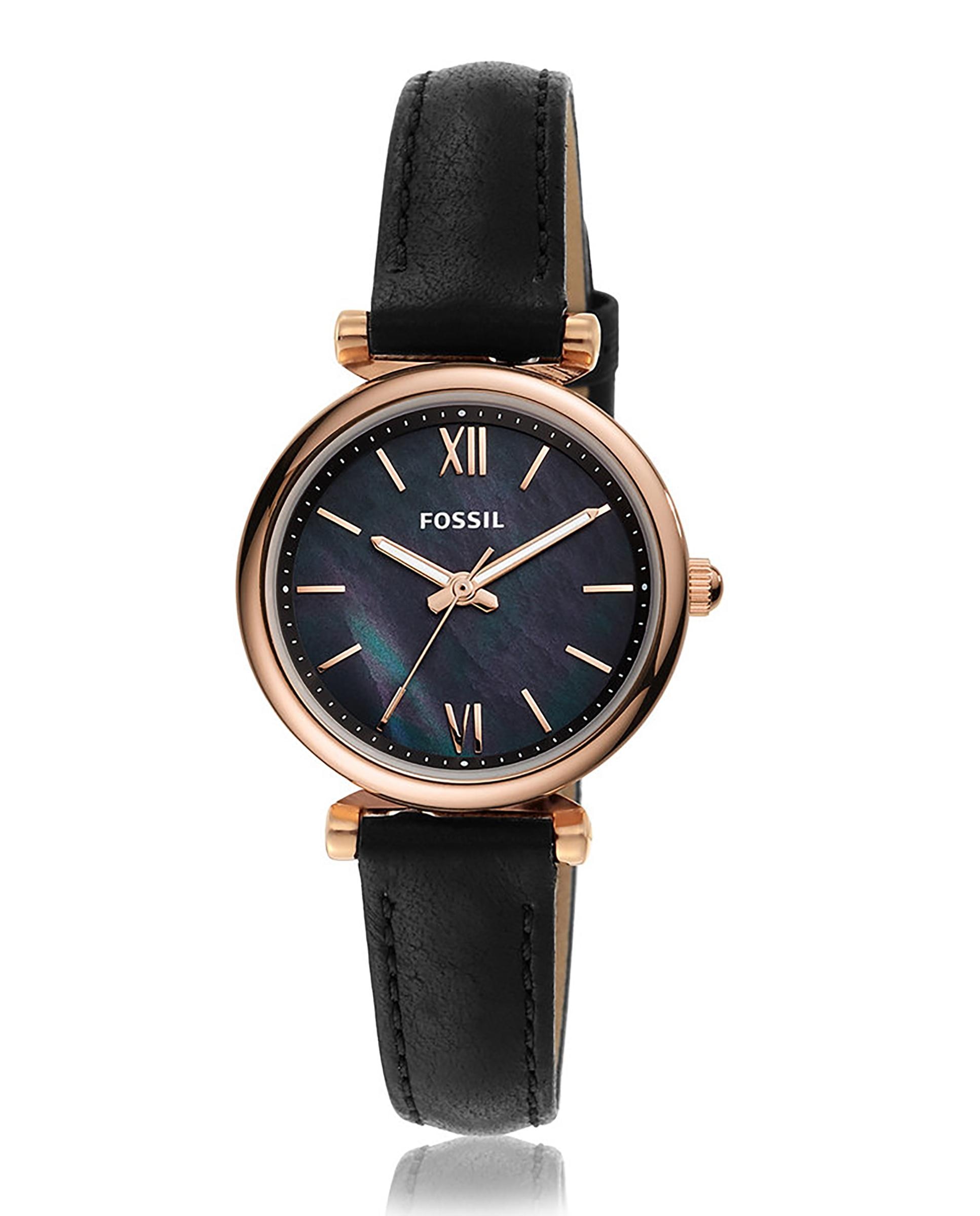 Reloj de mujer carlie mini es4700 de piel - Fossil - Negro Negro-5