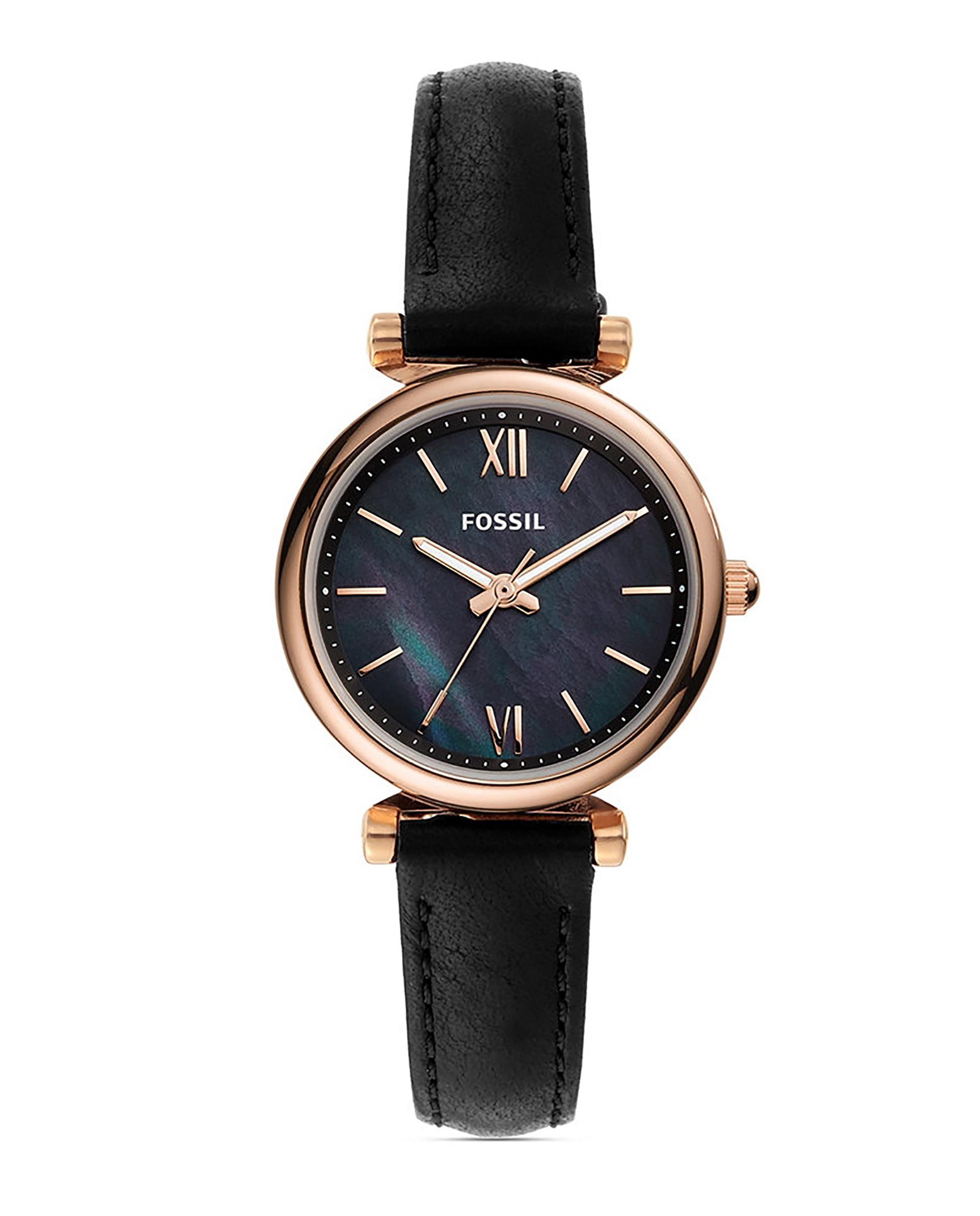 Reloj de mujer carlie mini es4700 de piel - Fossil - Negro Negro-6