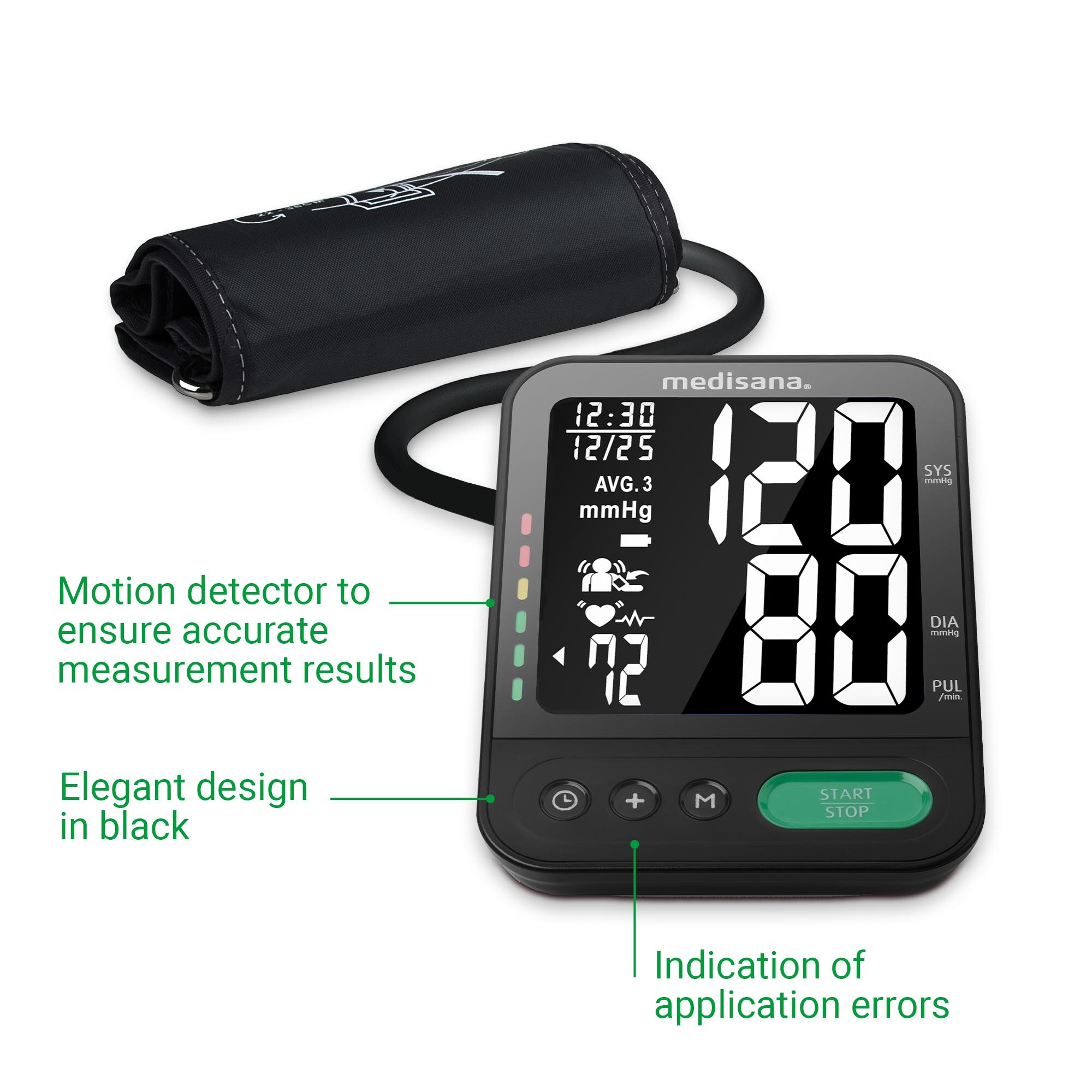 Tensiómetro de brazo Medisana BU 582 connect - Negro Negro-5