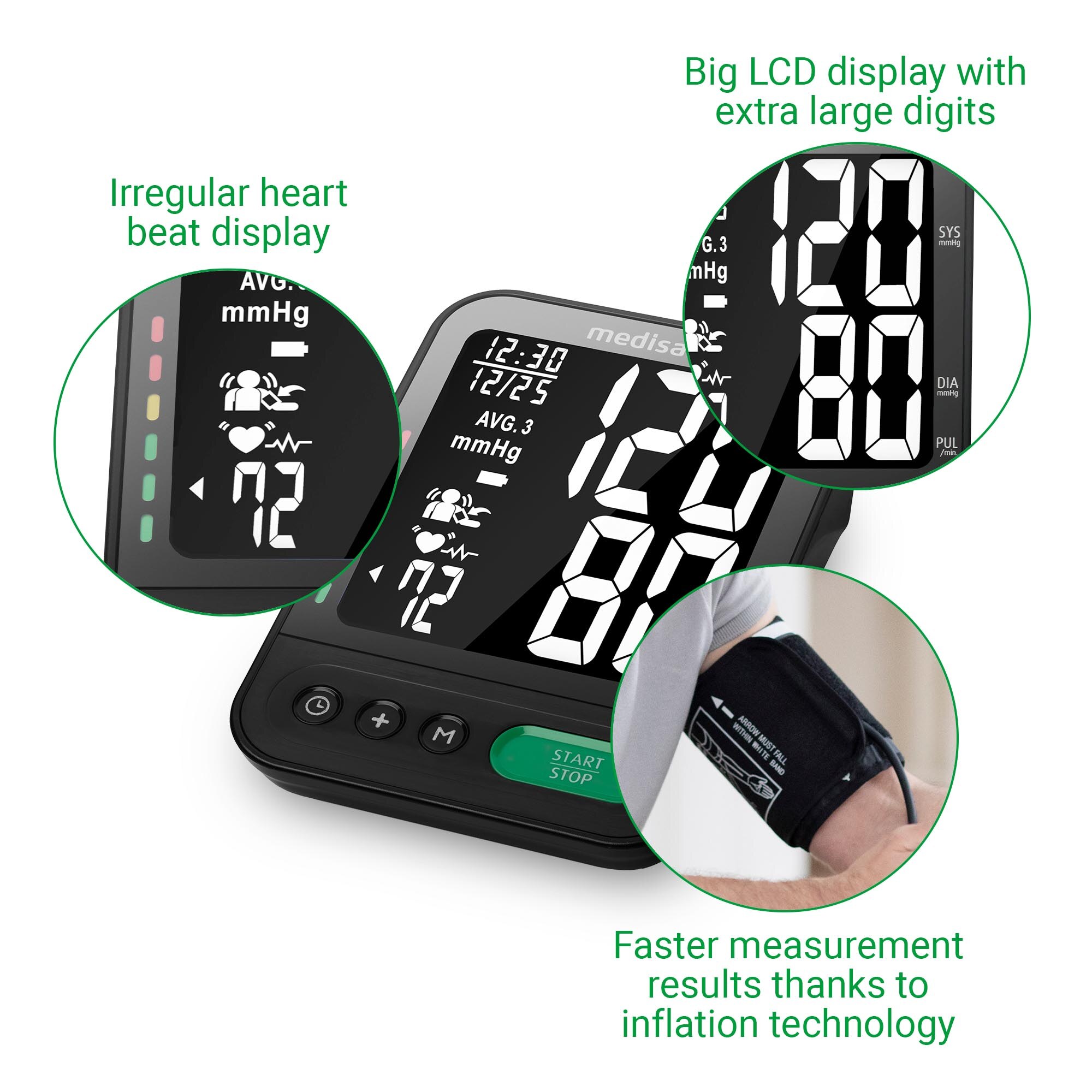 Tensiómetro de brazo Medisana BU 582 connect - Negro Negro-6