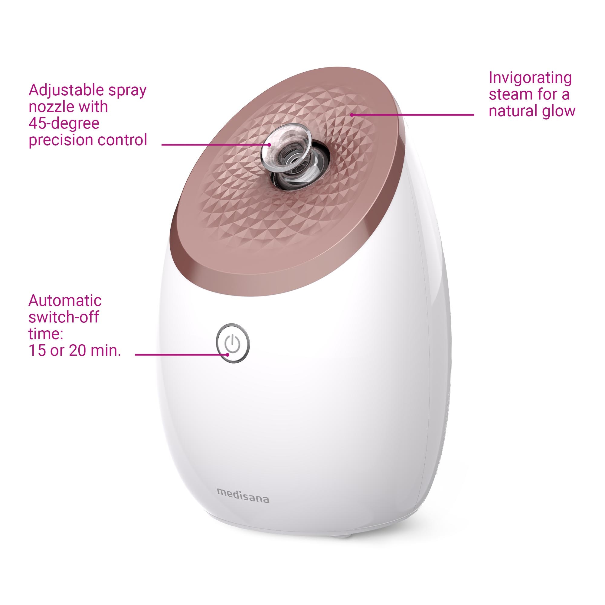Sauna facial nanoiónica Medisana DS 600 con tecnología UV y penetración profunda - Blanco Blanco-5