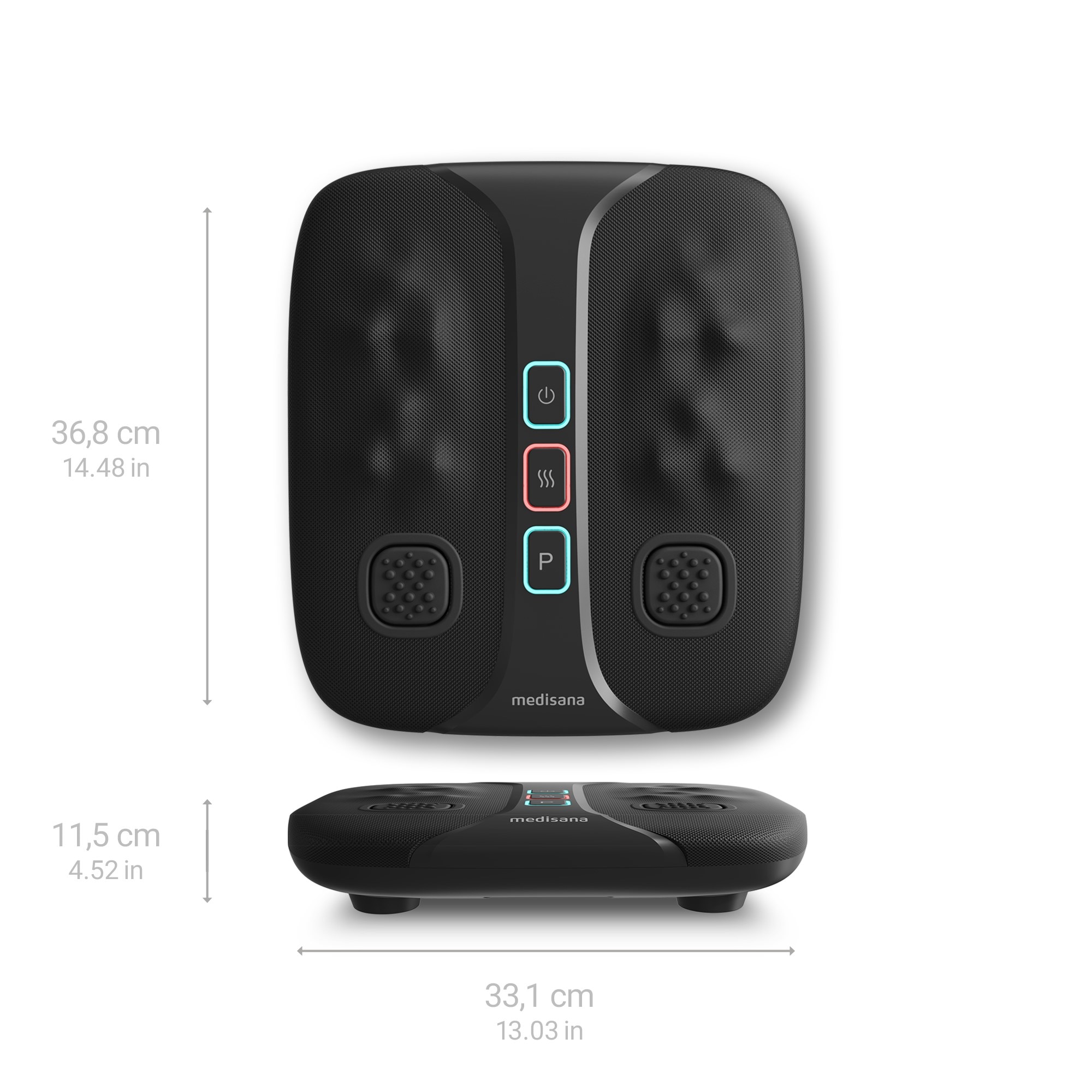Masajeador de pies Shiatsu Medisana LM 100 con función calor - Negro Negro-2
