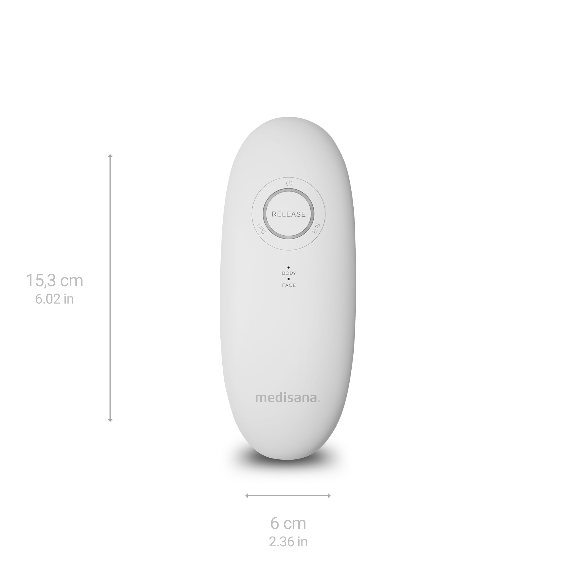 Masajeador Anticeulitico Medisana VC 150 con tecnologia de ventosas y estimulación muscular - Blanco Blanco-2