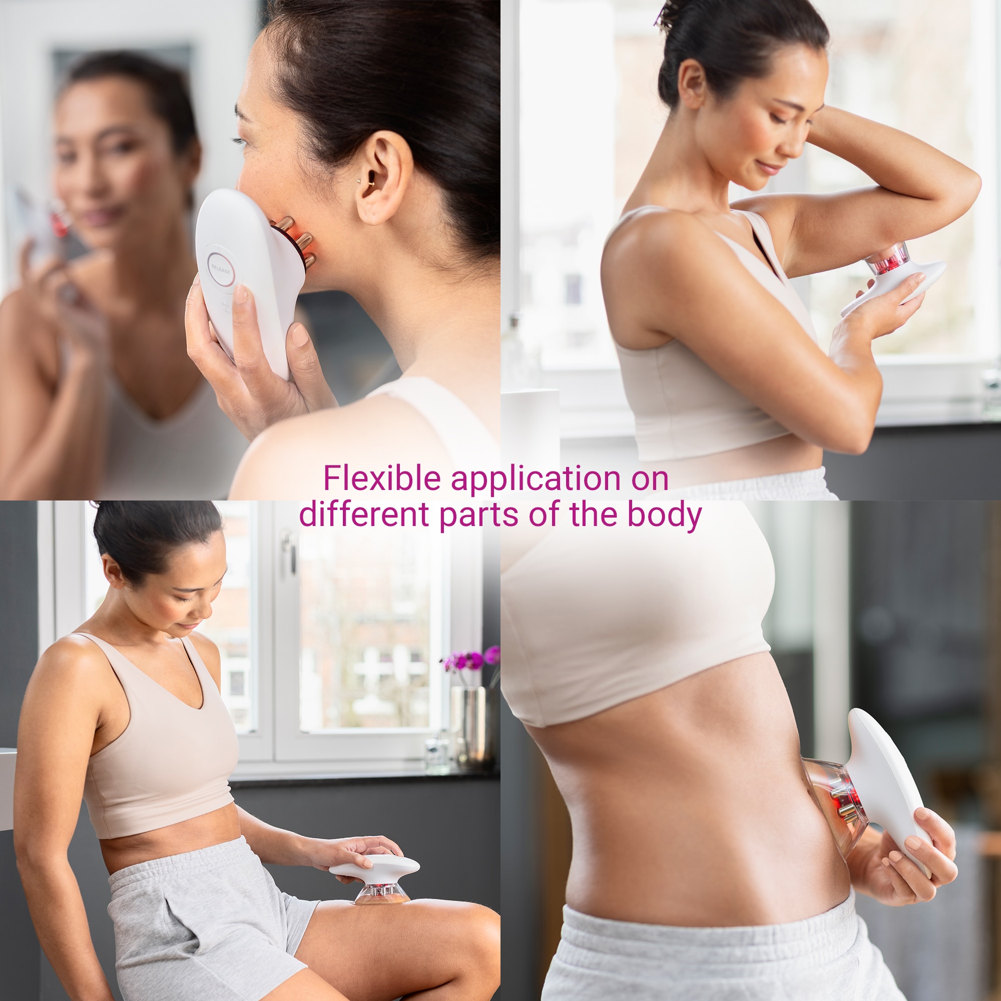 Masajeador Anticeulitico Medisana VC 150 con tecnologia de ventosas y estimulación muscular - Blanco Blanco-5