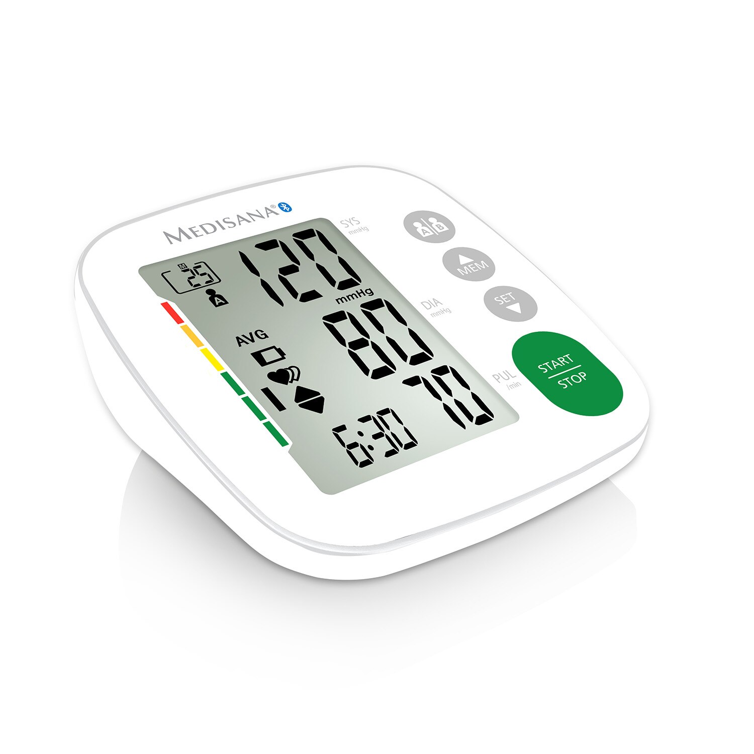 Tensiómetro de brazo Medisana BU A52 connect Bluetooth y doble usuario - Blanco Blanco-2