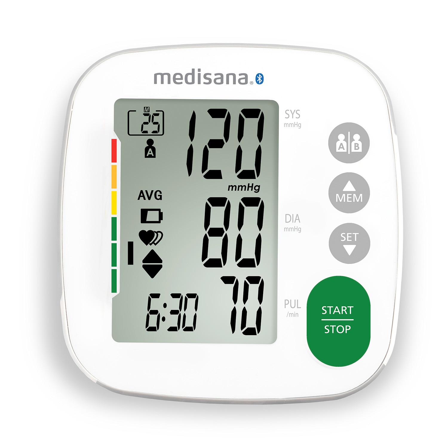 Tensiómetro de brazo Medisana BU A52 connect Bluetooth y doble usuario - Blanco Blanco-3