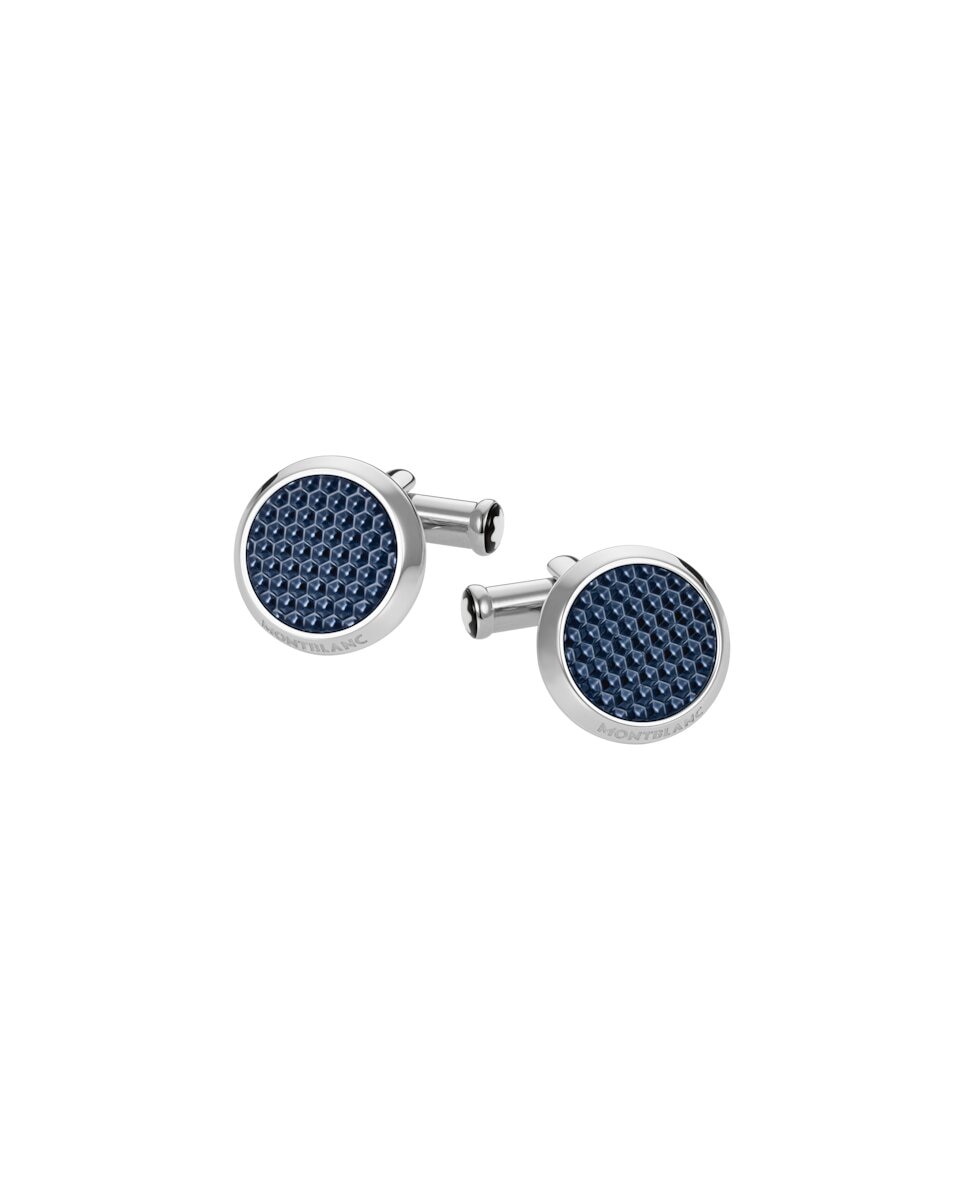Imagen 0 de Gemelos montblanc acero Azul