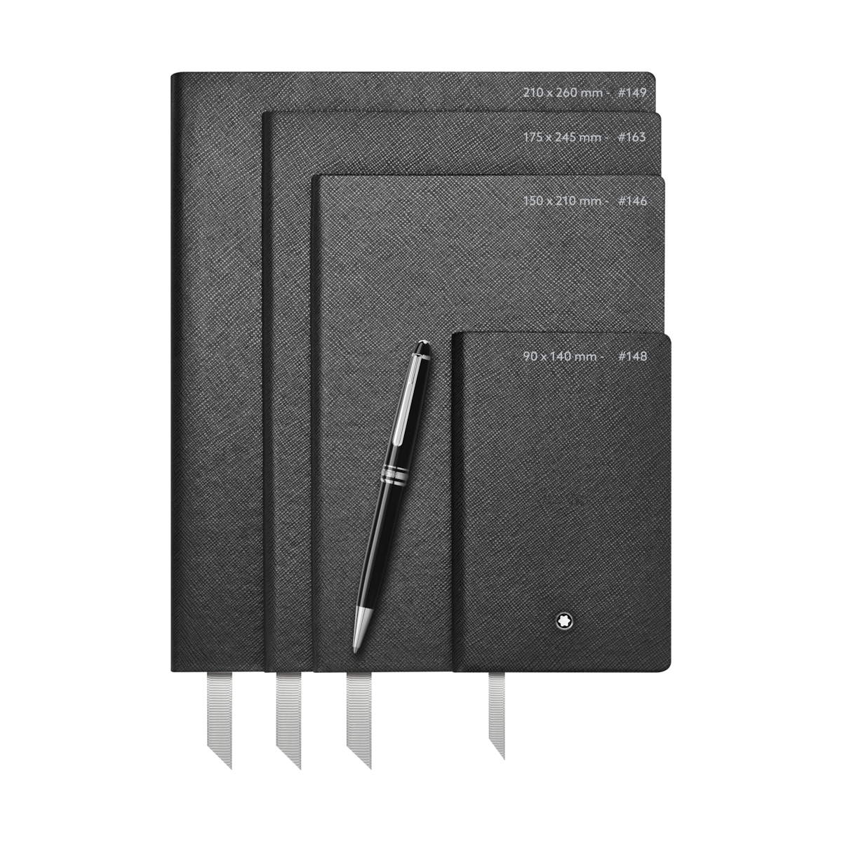 Libreta Montblanc 146 en blanco color azul Azul-4