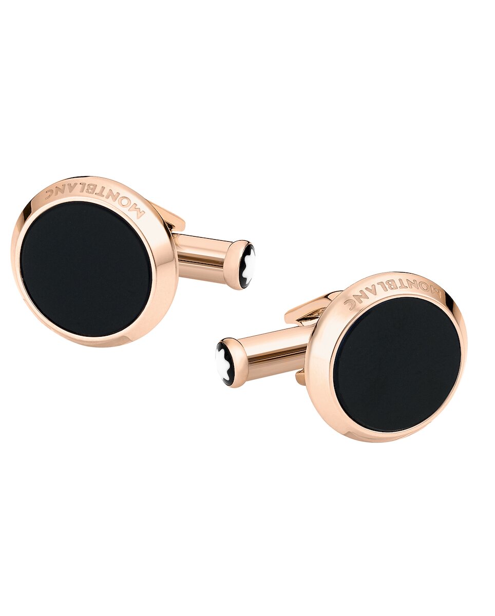 Gemelos montblanc acero - Negro Negro-2