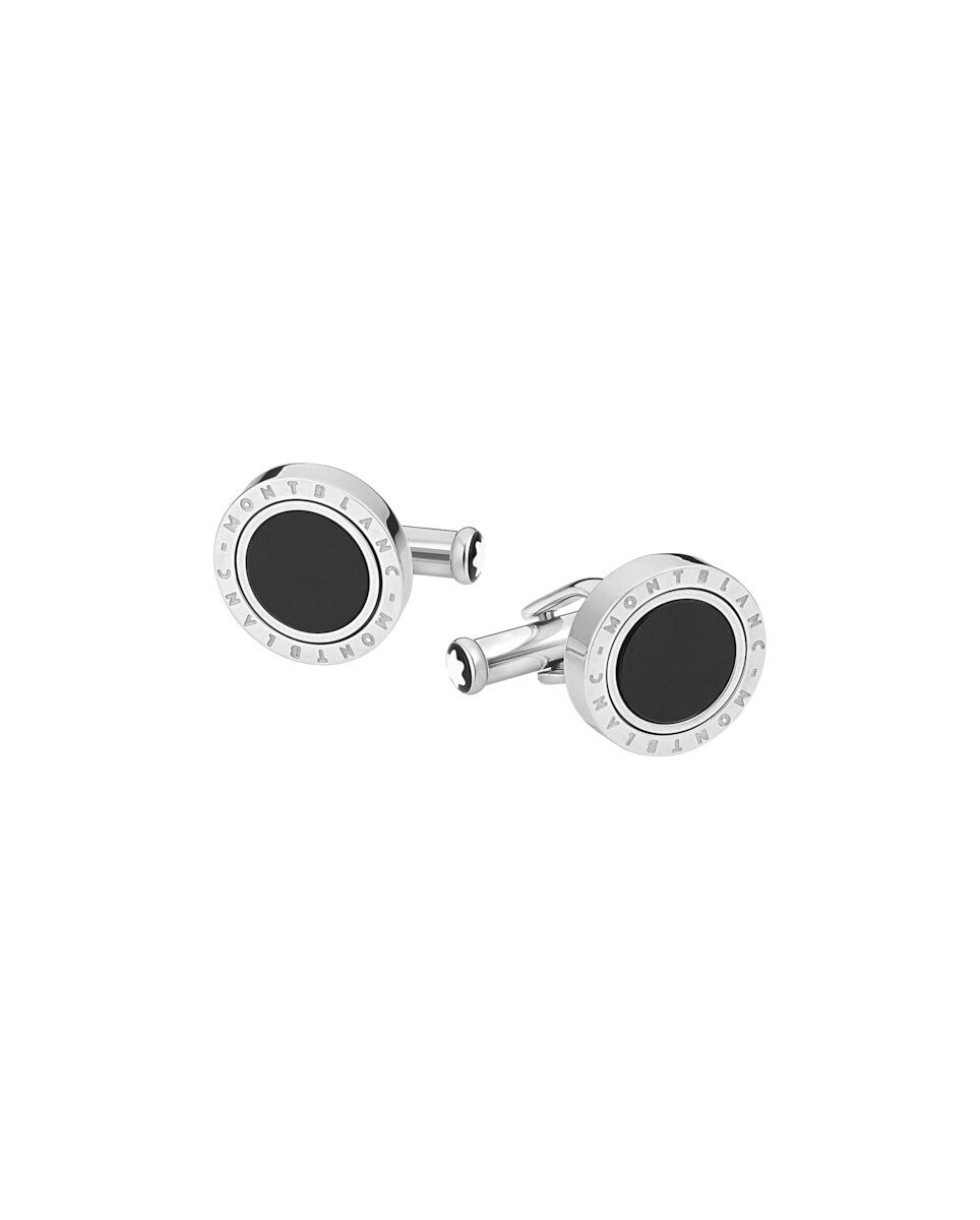 Gemelos montblanc acero - Plata Plata-2