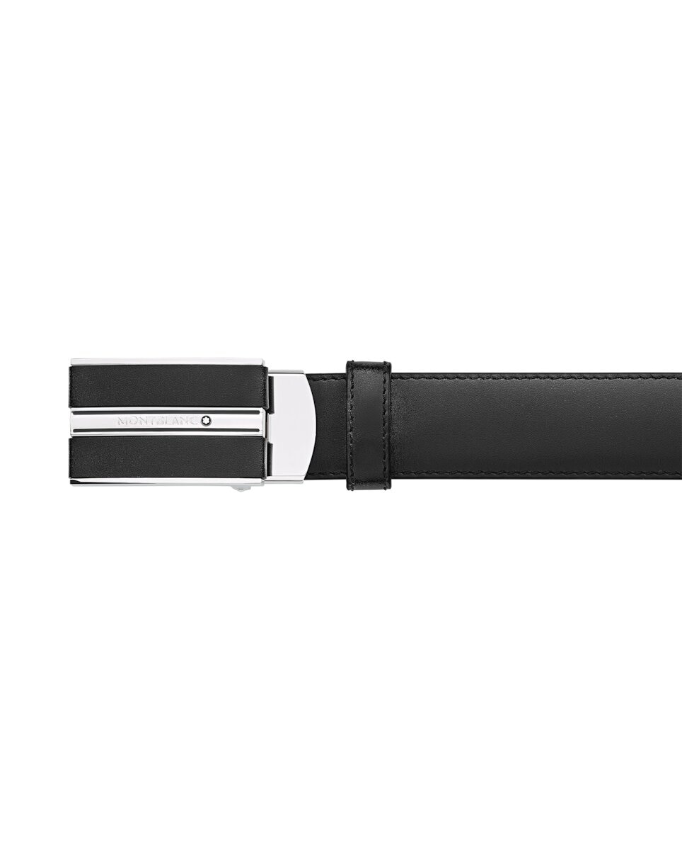Imagen 3 de Cinturón de hombre de piel - Montblanc - Negro Negro