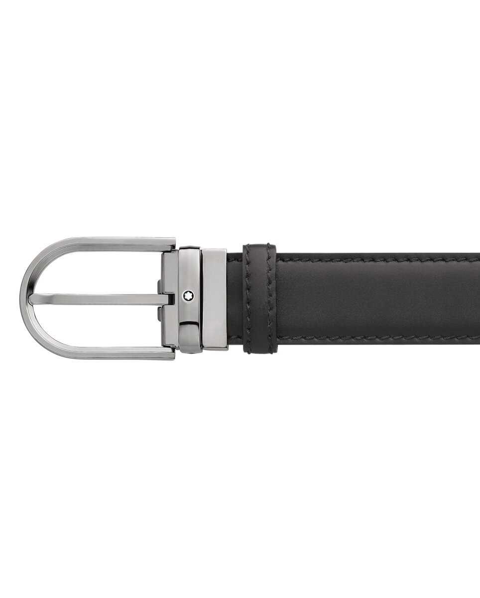 Imagen 2 de Cinturón de hombre de piel - Montblanc - Negro Negro