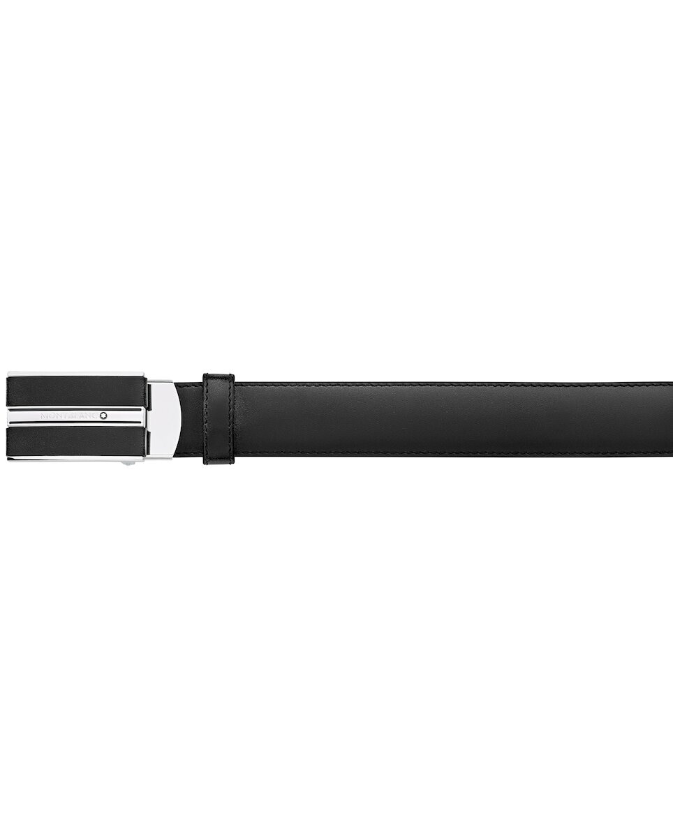 Imagen 4 de Cinturón de hombre de piel - Montblanc - Negro Negro