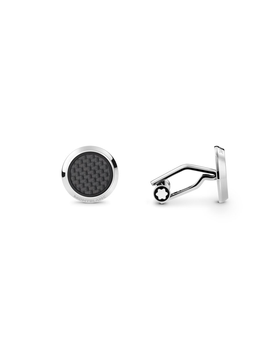 Gemelos montblanc acero - Plata Plata-2