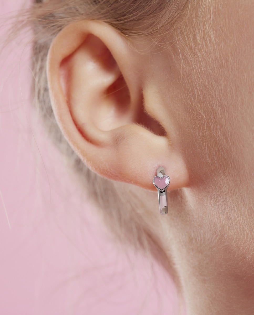 Aro para niñas, plata de ley 925 | corazón - Lily Princesa - Plata Plata-6