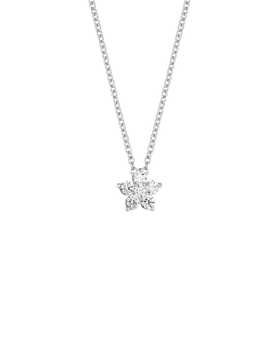 Imagen 0 de Cadena con colgante de plata de ley 925 y circonita sintética Plata