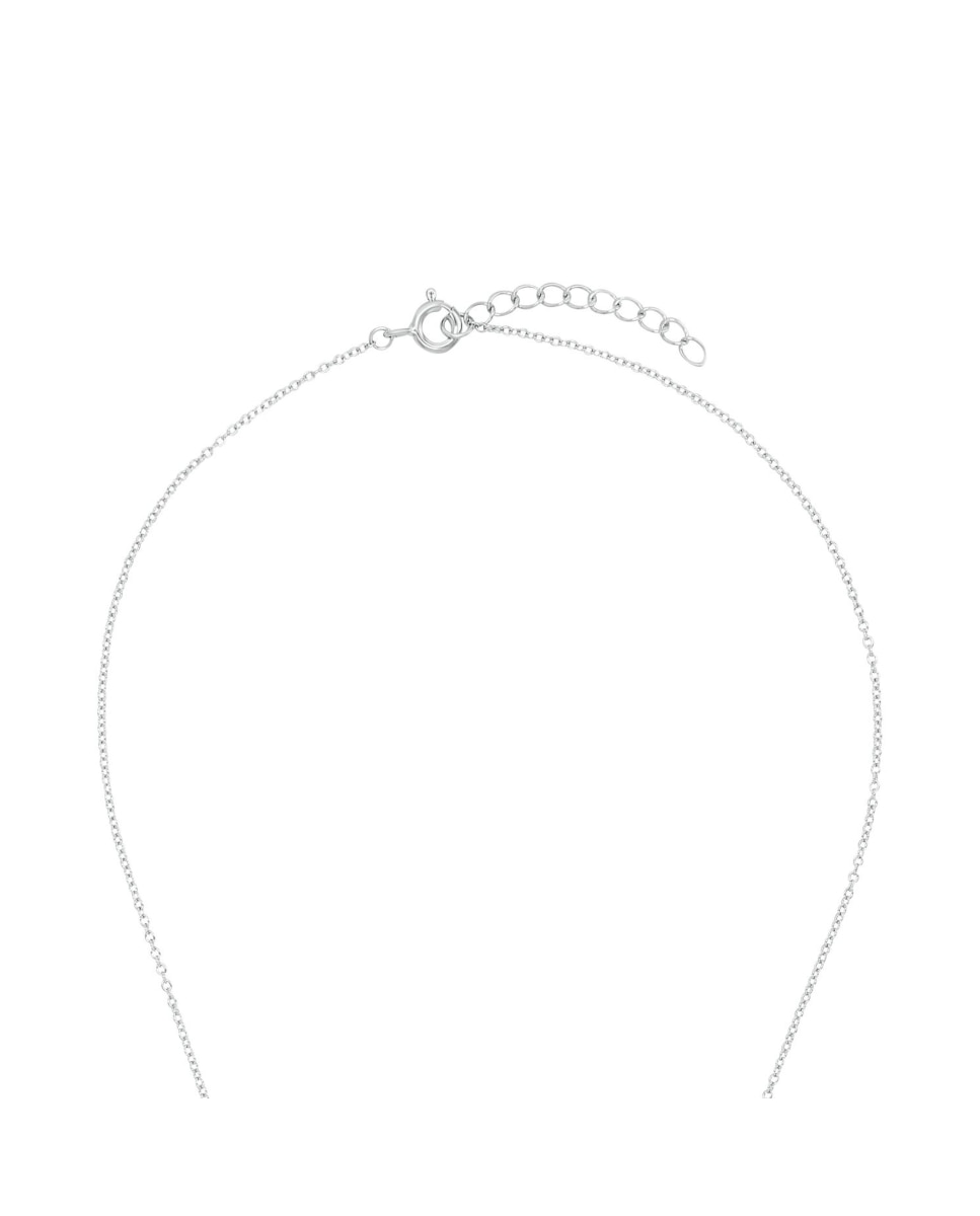 Cadena con colgante de de ley 925 y circonita sintética - Amor - Plata Plata-4