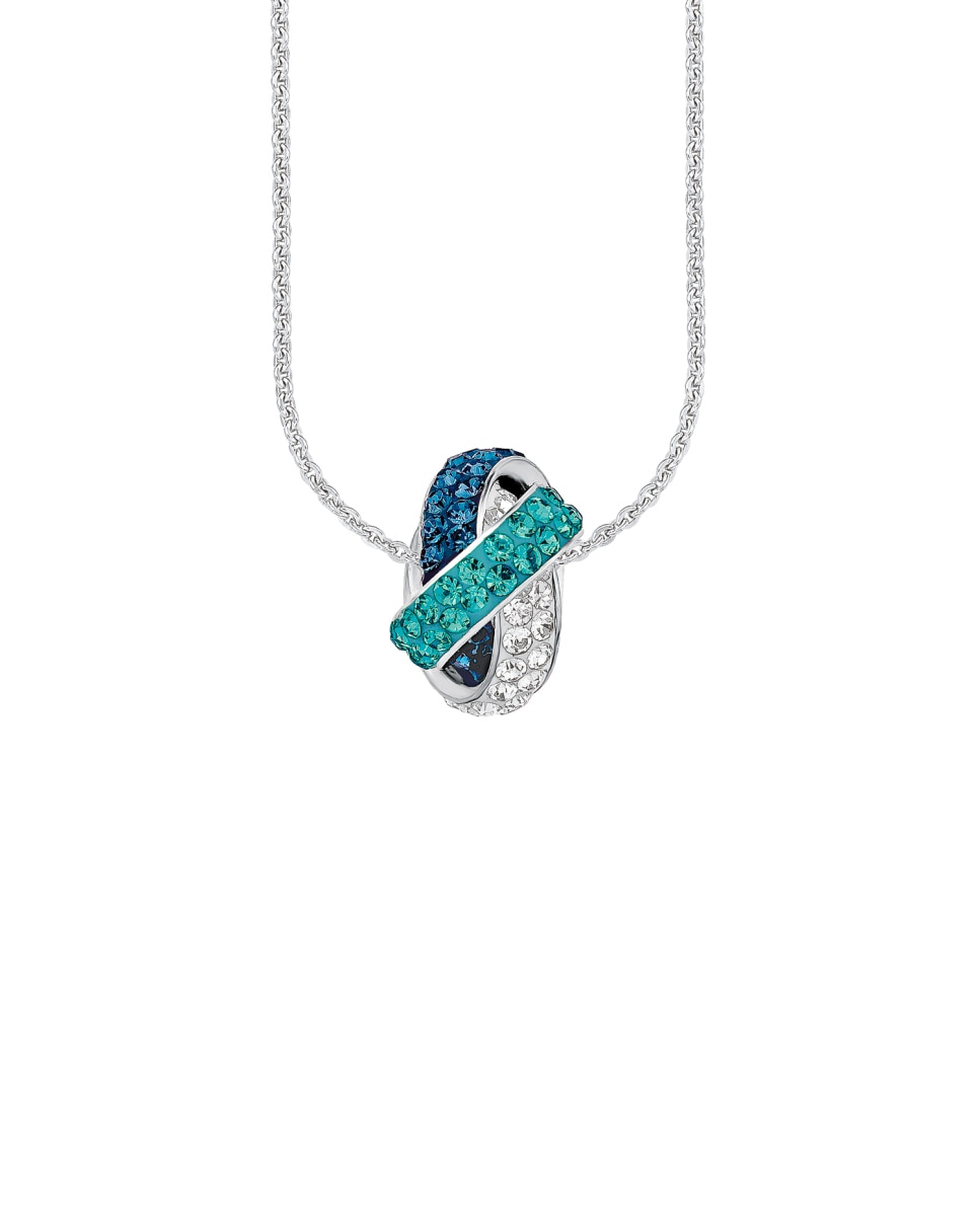 Imagen 0 de Collares de plata de ley 925 y cristal Plata