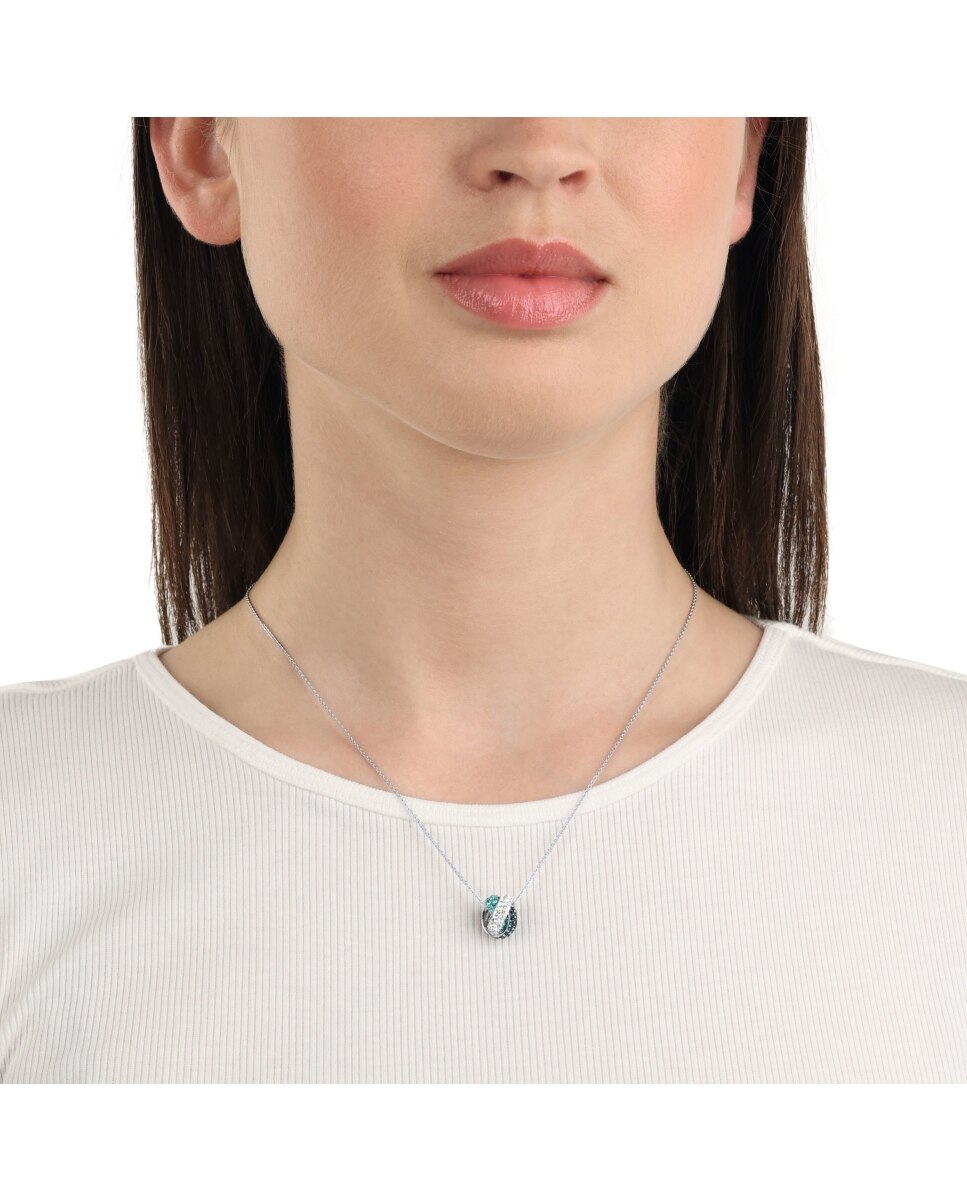 Collares de de ley 925 y cristal - Amor - Plata Plata-2