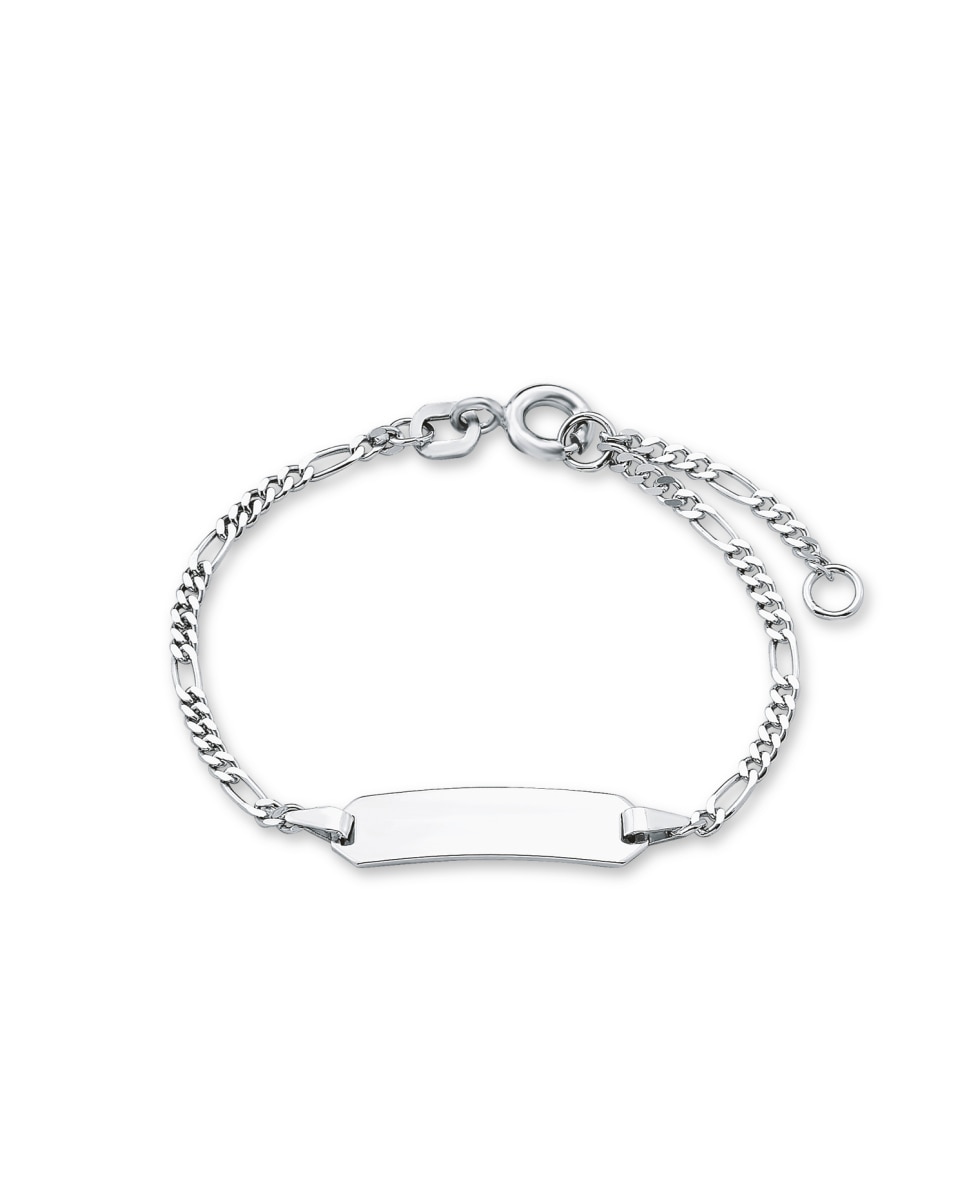 Imagen 0 de Pulsera infantil de plata bañada en rodio Plata