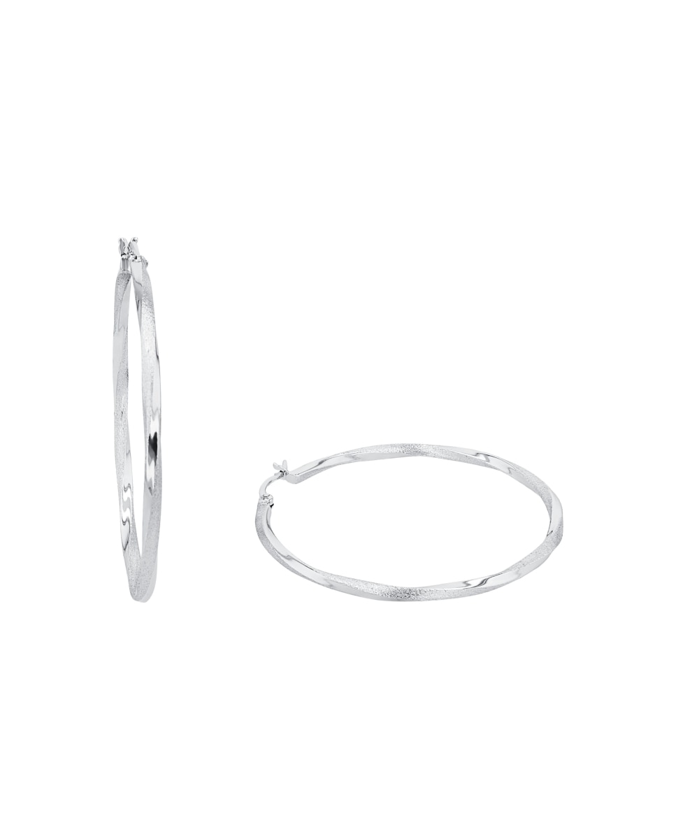 Imagen 0 de Pendientes de aro de plata de ley 925 Plata