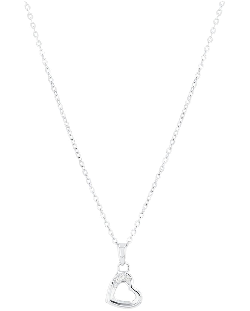 Collar Amor de plata 925 Corazón - Blanco Blanco-1