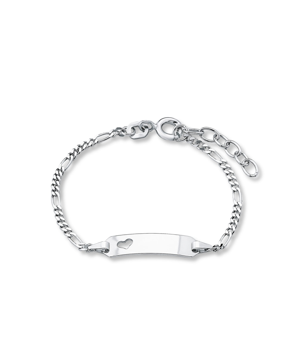 Imagen 0 de Pulsera de niña de plata bañada en rodio Plata