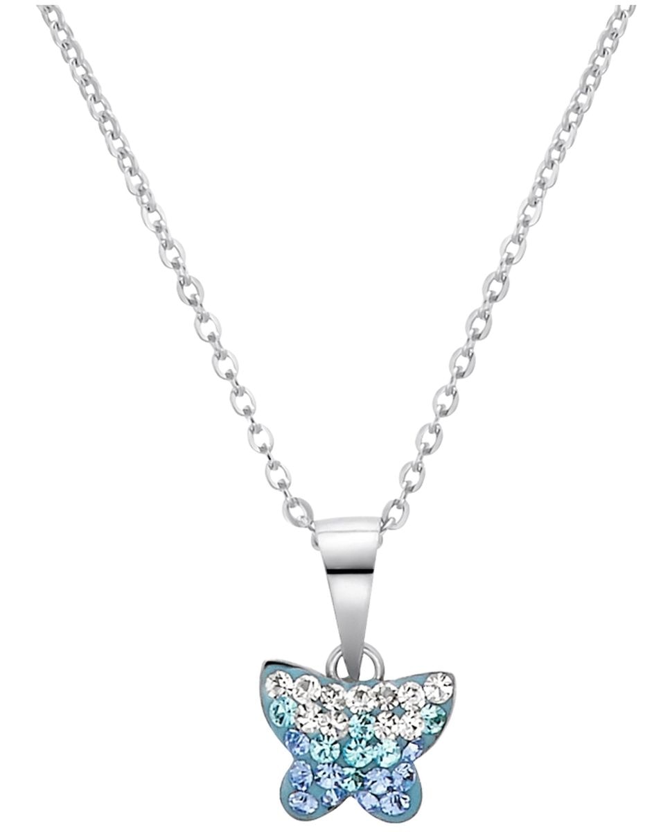 Imagen 0 de Collar Amor de plata 925 Mariposa Azul