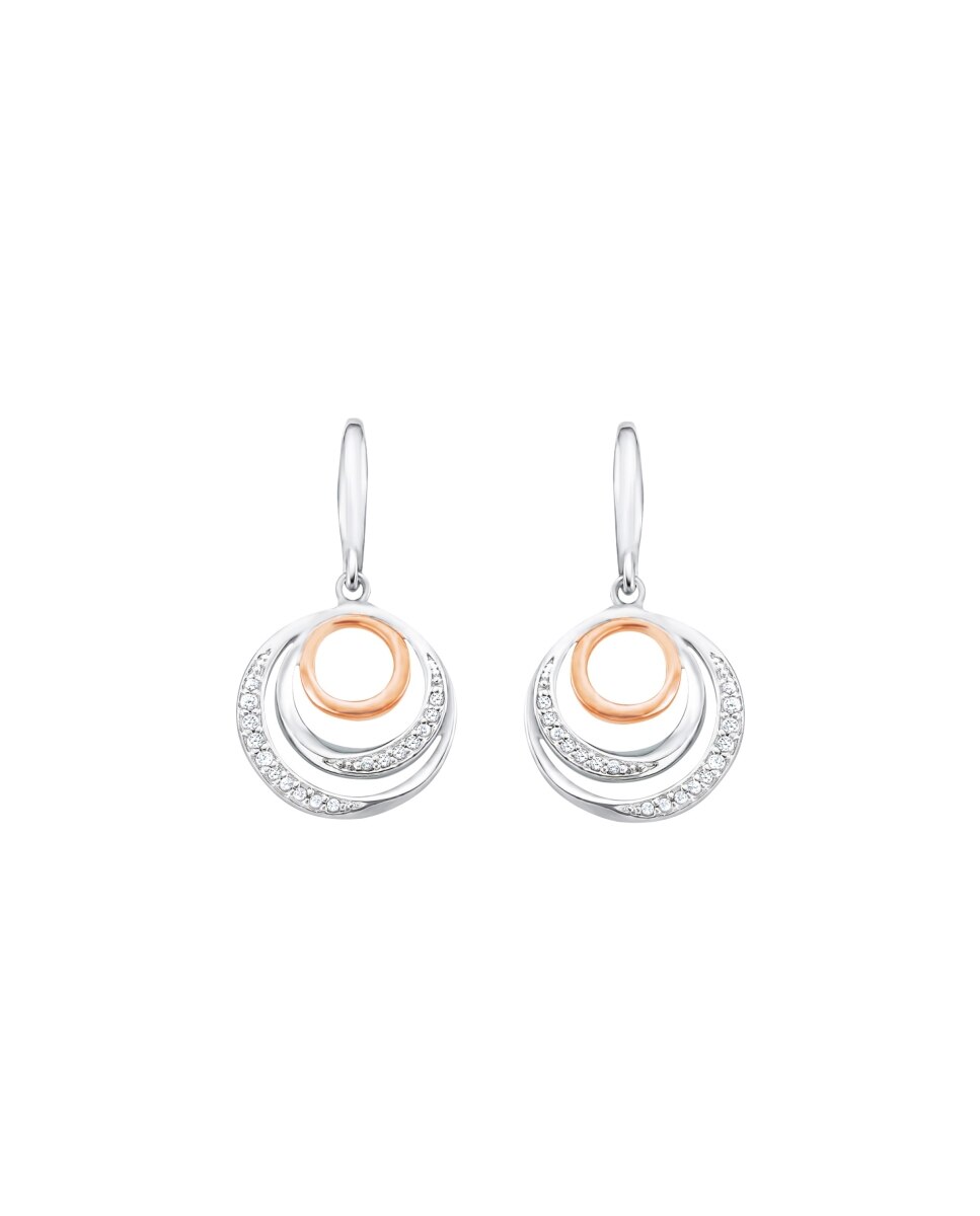 Pendientes de plata 925 con circonita - Amor - Blanco Blanco-3