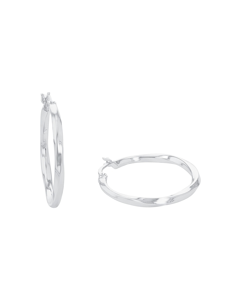 Imagen 0 de Pendientes de aro de plata de ley 925 Plata