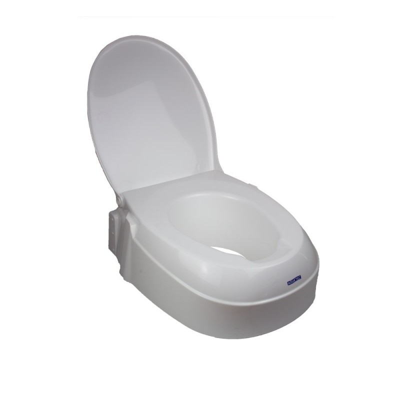 Imagen 0 de Elevador de inodoro altura regulable con tapa Invacare