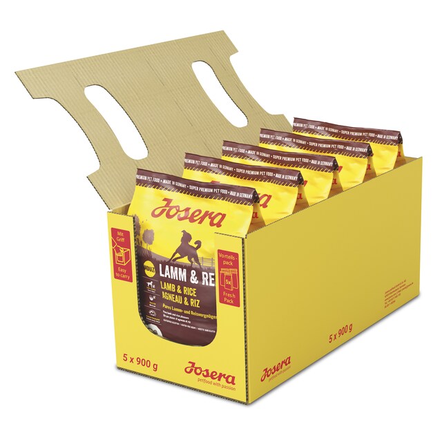 Imagen 0 de Pienso para perros adultos Josera cordero pack 5 x 900 g