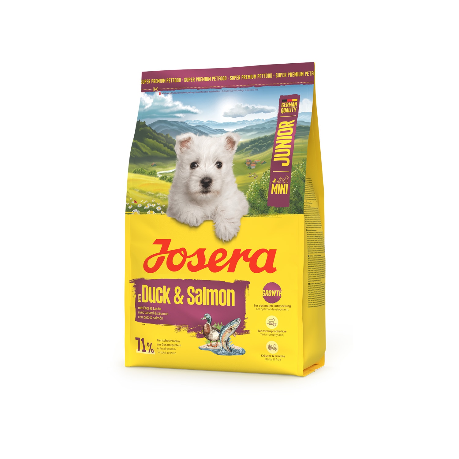 Pienso para perros mini junior Duck & Salmon Josera 2