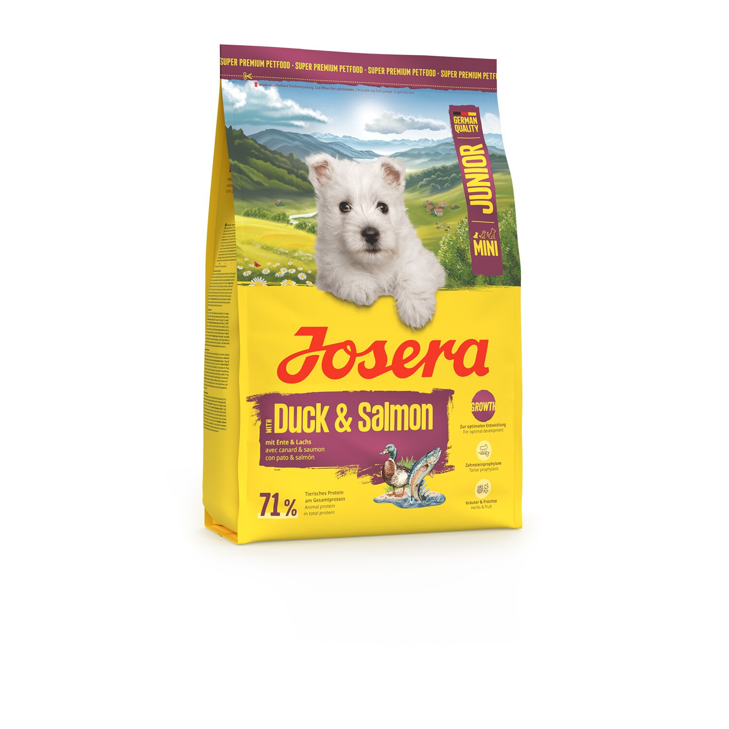 Pienso para perros mini junior Duck & Salmon Josera 3