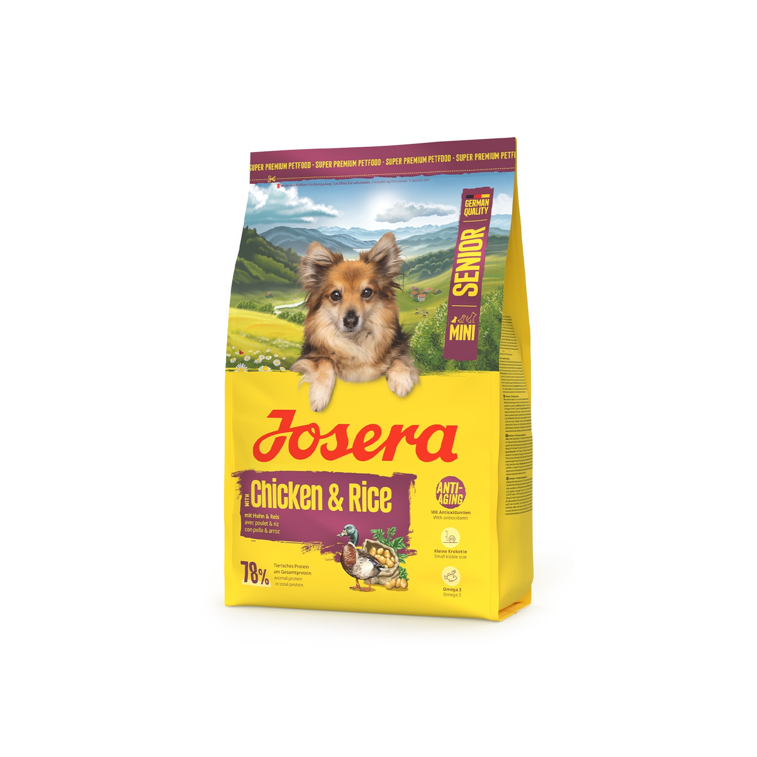 Pienso para perros mini senior Chicken & Rice Josera 2