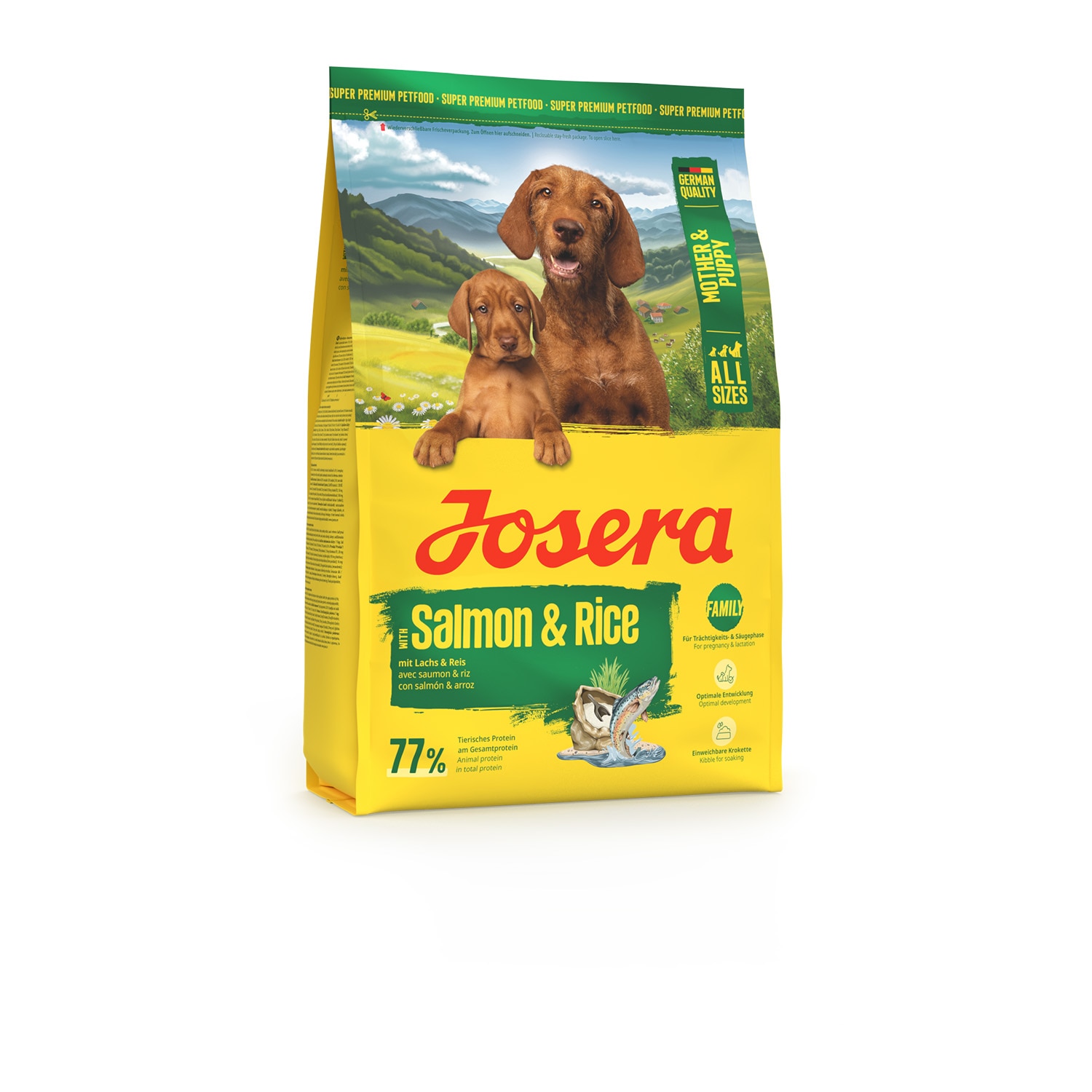 Pienso para perros cachorros y hembras gestantes Mother&Puppy Salmon & Rice Josera 3
