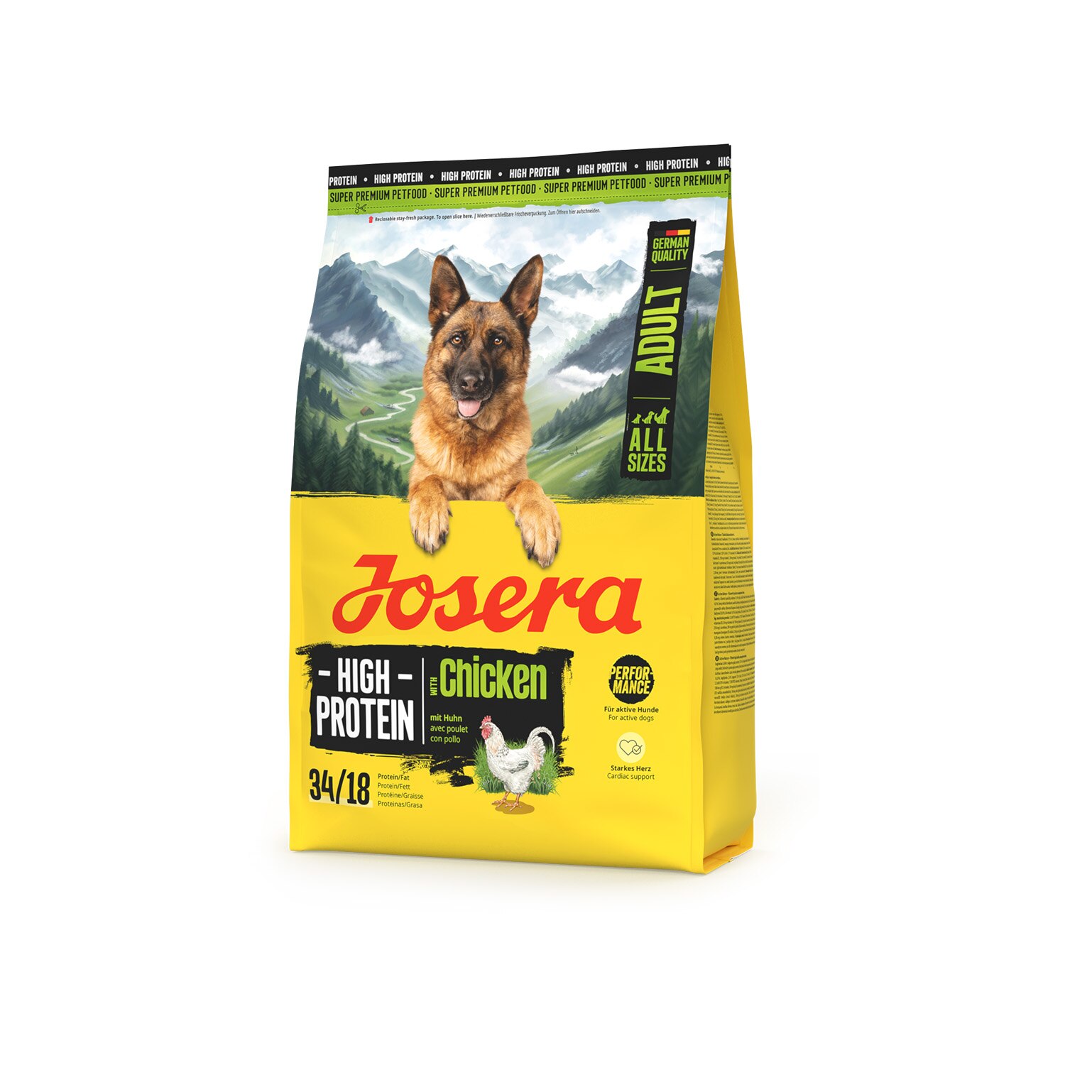 Pienso para perros adultos High Protein Chicken Josera 2