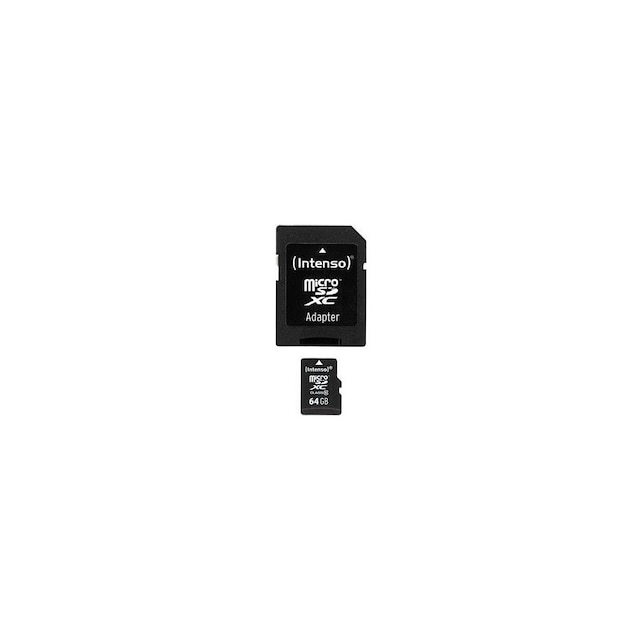 Tarjeta de memoria MicroSDHC Intenso 64GB Clase 10