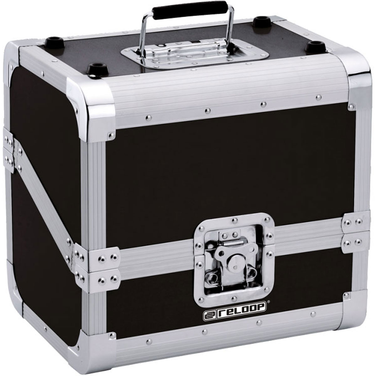 Reloop - Flight Case para Equipo DJ Reloop Maleta Discos 80 Record Case Negra.