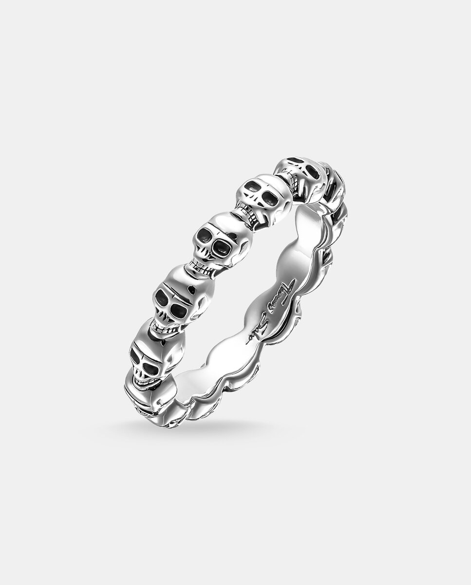Anillo tipo sello calavera - Thomas Sabo - Plata Plata-2