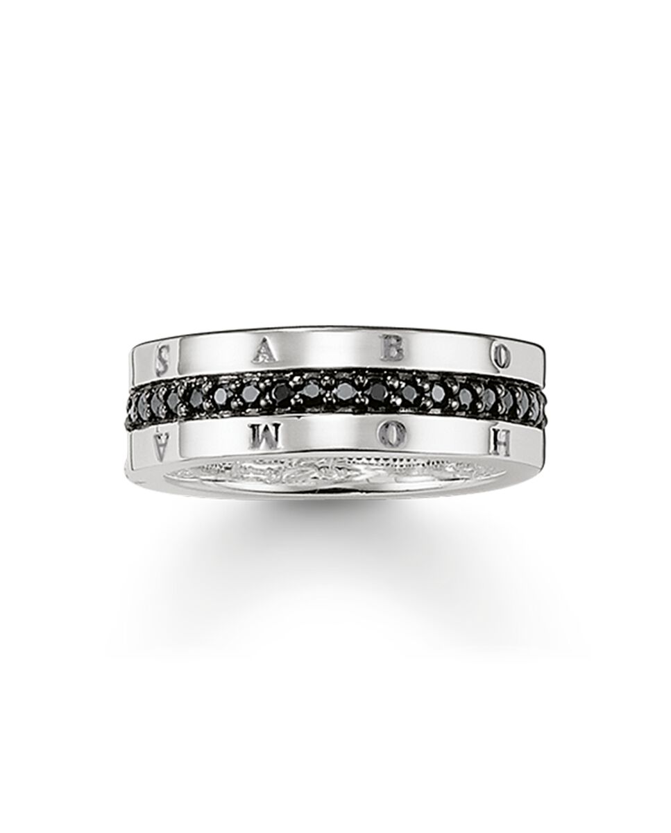 Anillo eternity clásico negro de plata - Thomas Sabo - Negro Negro-1